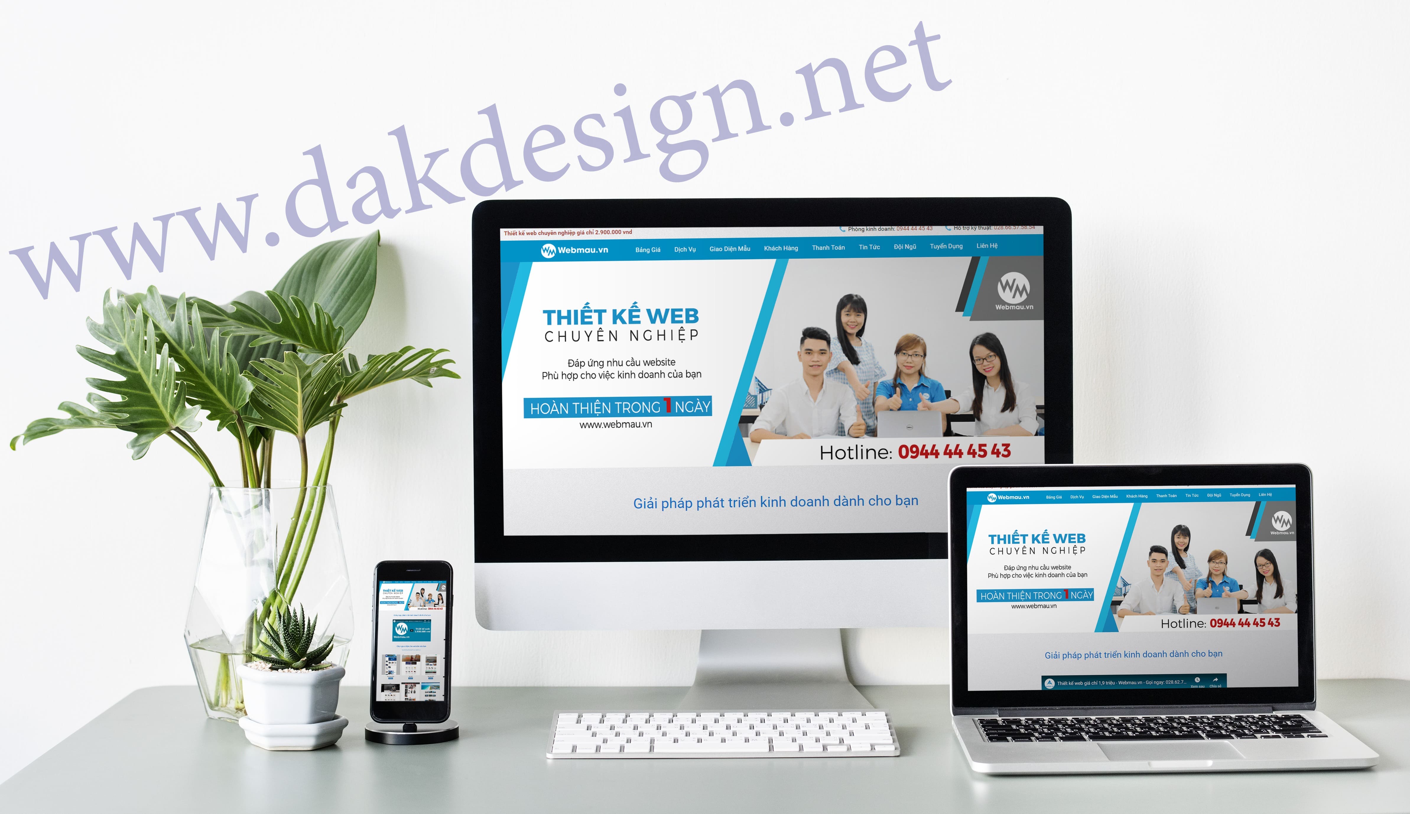 Công ty thiết kế website web mau