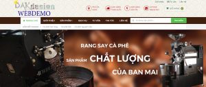 Mẫu website cà phê nguyên chất