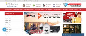 Mẫu website camera và phụ kiện