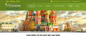 Mẫu website đặc sản tây nguyên