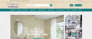 Mẫu website sản phẩm đá hoa cương