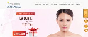 Mẫu website thẩm mỹ viện