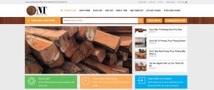 Dự án website nội thất đồ gỗ màu nâu thanh lịch