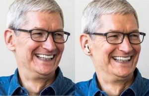 Trong ảnh đại diện mới, biểu cảm của CEO Apple gần như không đổi so với bức hình trước.
