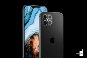 Ảnh dựng iPhone 12 Pro dựa trên tin rò rỉ. Ảnh: PhoneArena.