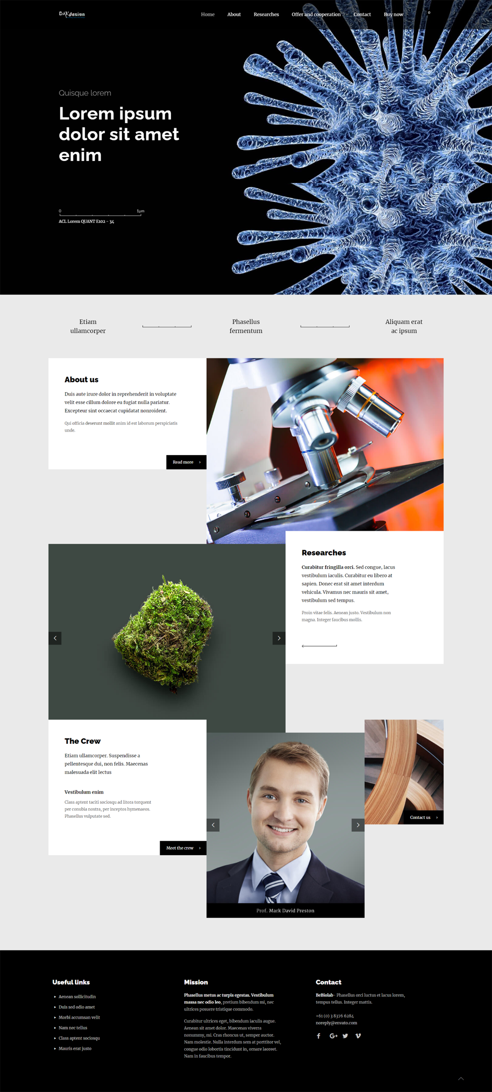 Mẫu website nước ngoài Biolab