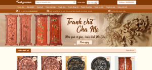 Website bán tranh gỗ