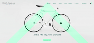 Mẫu website nước ngoài Bike Rental