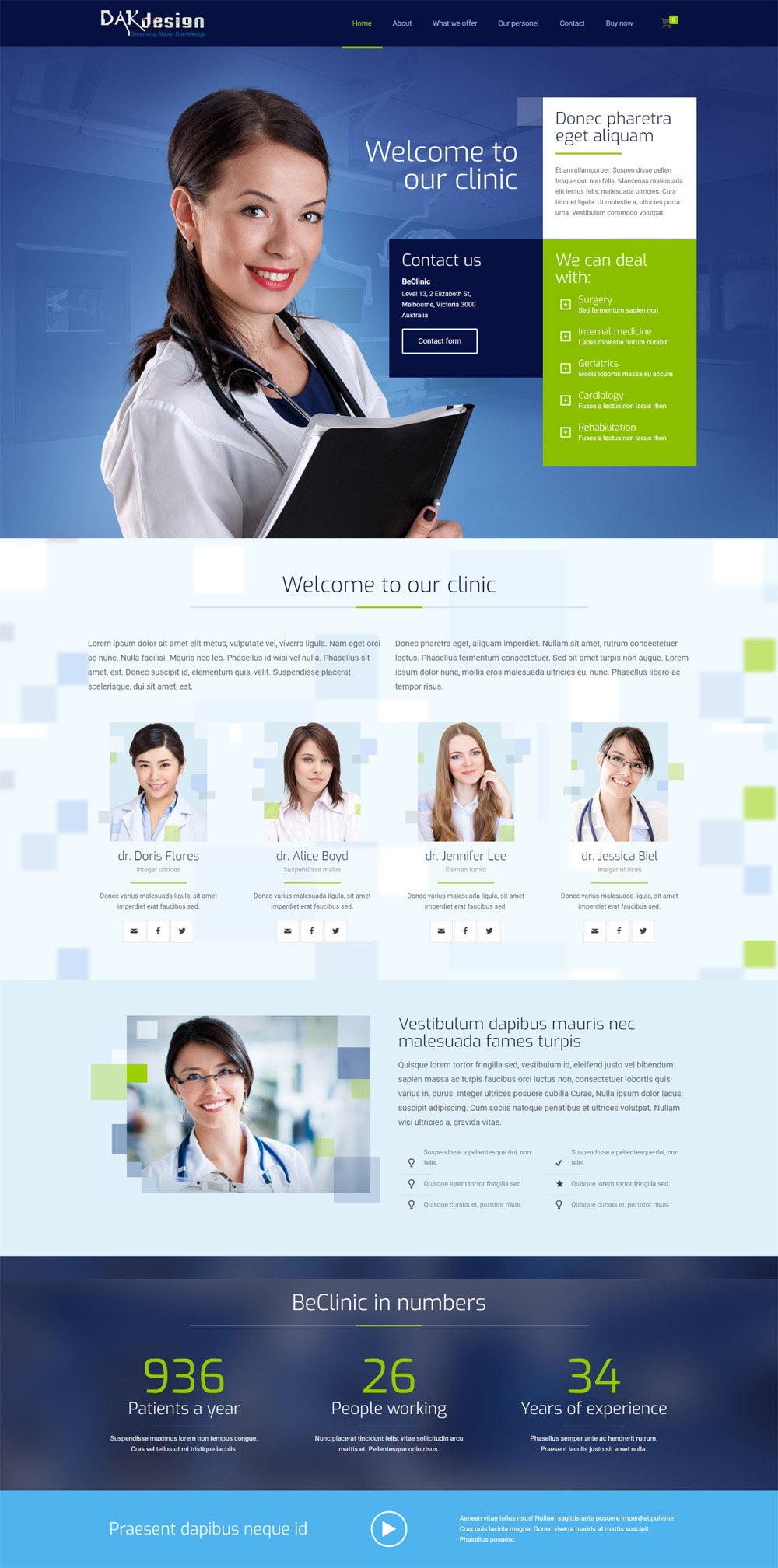 Mẫu website clinic