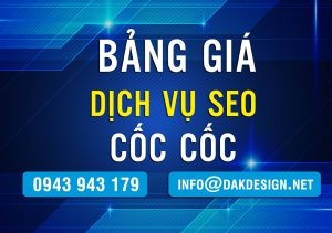 Bảng giá Dịch Vụ SEO Cốc Cốc