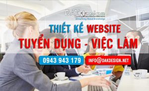 Thiết kế Website cho tuyển dụng, việc làm